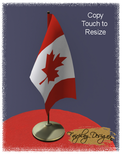 ~R~ Table Top Canadian Flag~Canada Day~Copy