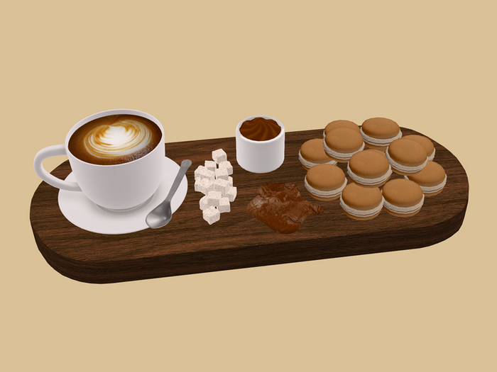 Macarons N' Deco Coffee Board [Delicatessen] [BENTO]
