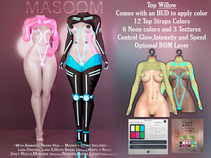 [[ Masoom ]] Cyber Muse Top - Willow