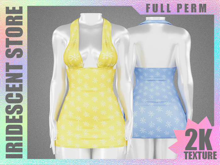 Iridescent - 165 Dress (Flowers)