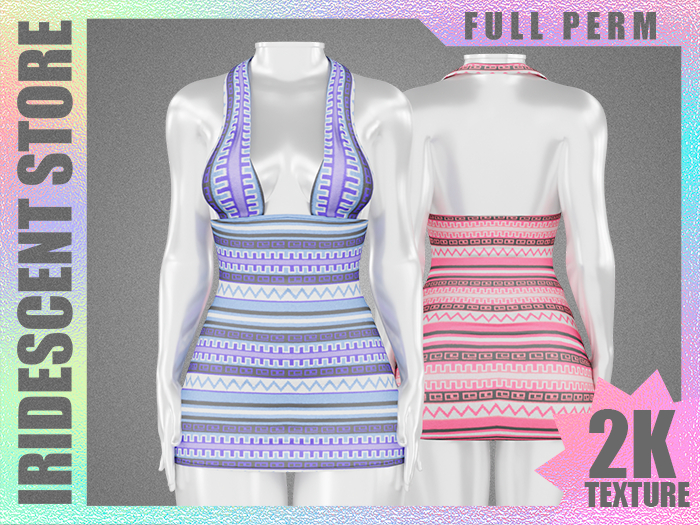Iridescent - 165 Dress (Lines)