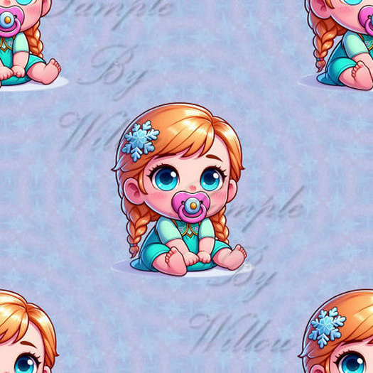 Baby Anna Blue Texture