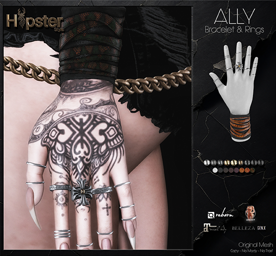 [Hipster Style] ALLY Bracelet & Rings - DEMO