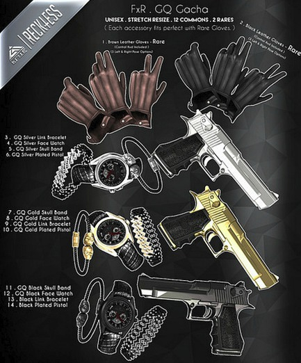 FxR. -GQ Gloves -Brown - RARE