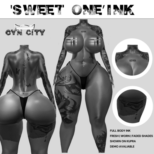 CYN CITY: 'Sweet One' Full Ink DEMO
