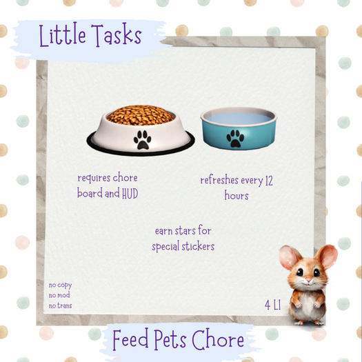 Little Tasks ~ Feed Pets