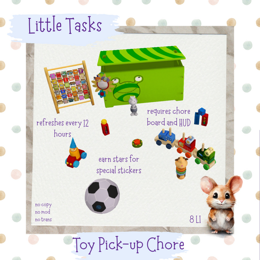Little Tasks ~ Pick-up Toys Green