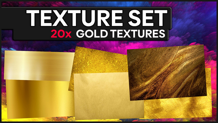 [MICHE] 20x GOLD TEXTURES SET