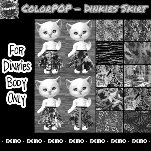 ColorPOP - Dinkies Skirt - Summer DEMO BOX (ADD to Unpack)