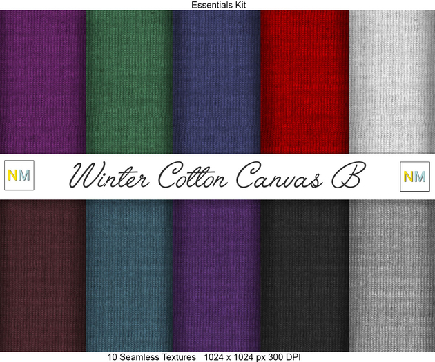 Winter Cotton Canvas B