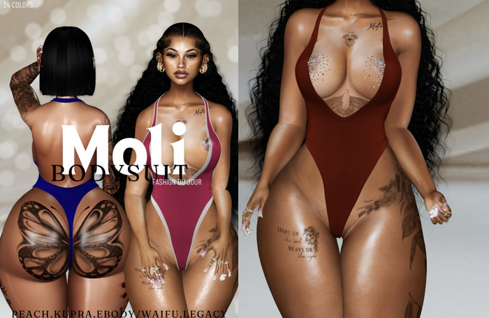 Moil BodySuit- ORANGE