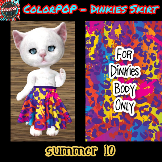 ColorPOP - Dinkies Skirt - Summer 10 BOX (ADD to Unpack)