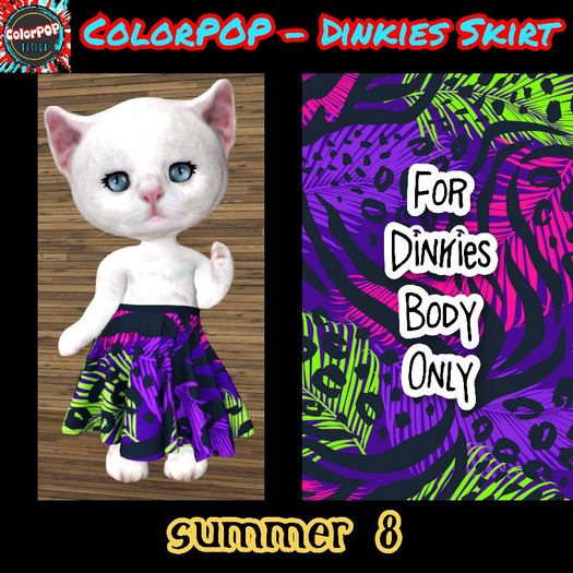 ColorPOP - Dinkies Skirt - Summer 8 BOX (ADD to Unpack)