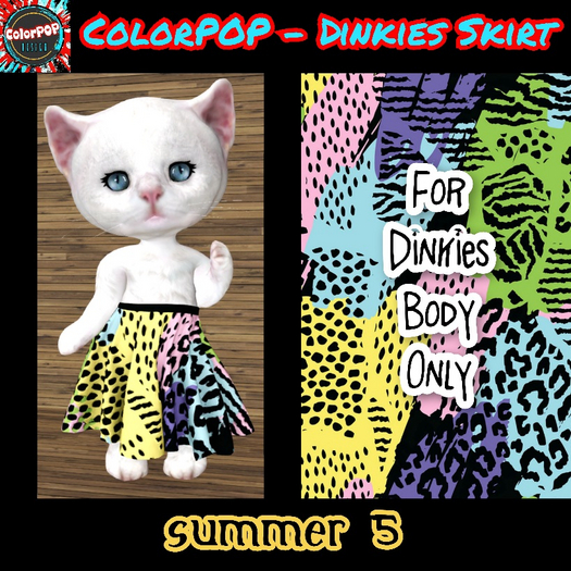 ColorPOP - Dinkies Skirt - Summer 5 BOX (ADD to Unpack)