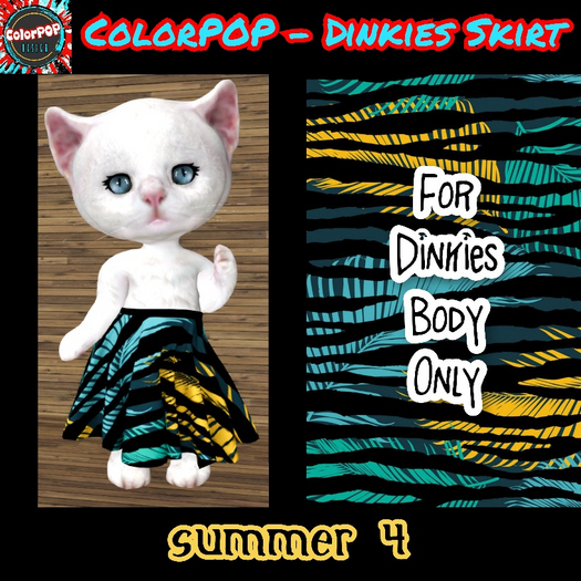 ColorPOP - Dinkies Skirt - Summer 4 BOX (ADD to Unpack)