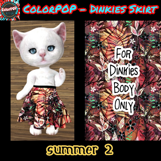 ColorPOP - Dinkies Skirt - Summer 2 BOX (ADD to Unpack)