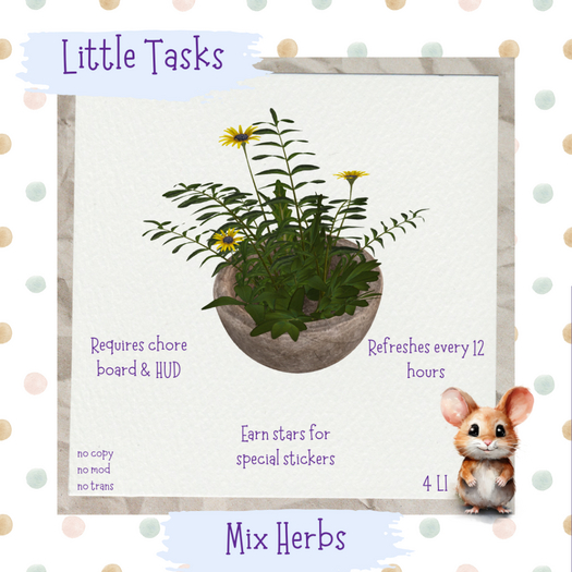 Little Tasks ~ Mix Herbs