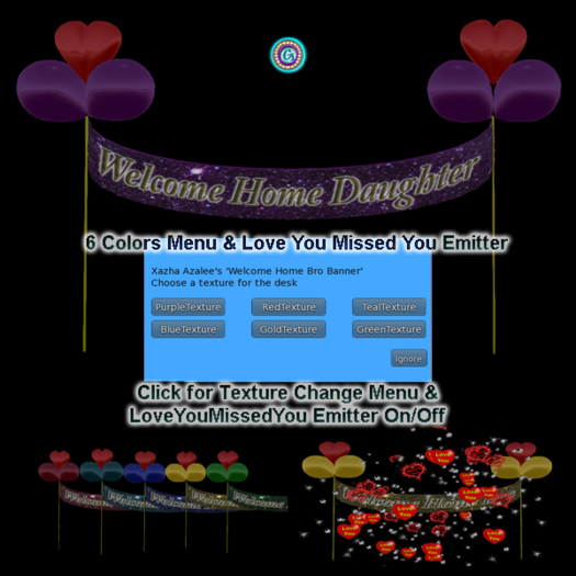 Welcome Home Daughter Banner - Love You Missed You