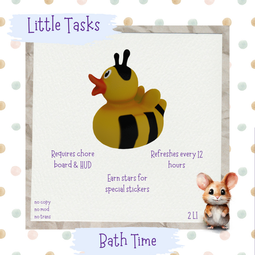 Little Tasks ~ Bath Time