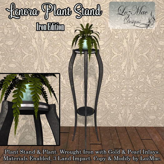 Lenora Plant Stand (Iron)