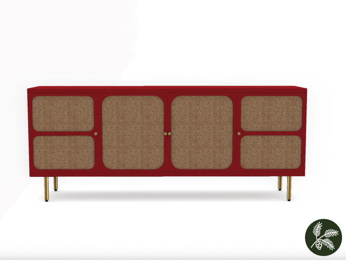 .spruce. felix sideboard {ruby} 