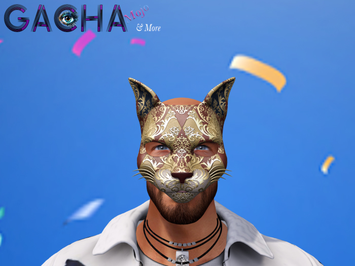 3. Cat Red & Gold Carnival Mask Case