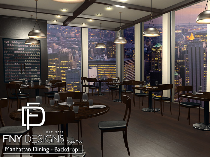 .FNY. Designs - Manhattan Dining Backdrop