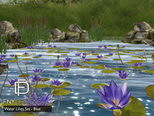 .FNY. Designs - Water Lilies Set BLUE