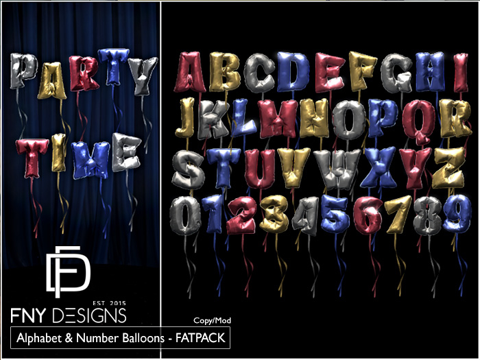 .FNY. Designs - Alphabet Letters FATPACK