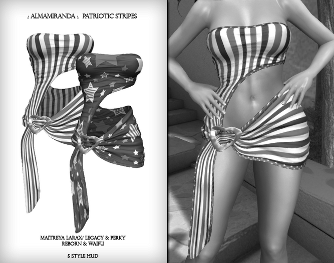 DEMO .: AlmaMiranda :. Patriotic Stripes Dress