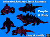 Second Life Marketplace - !O! - animated fantasy lizard purple and pink ...