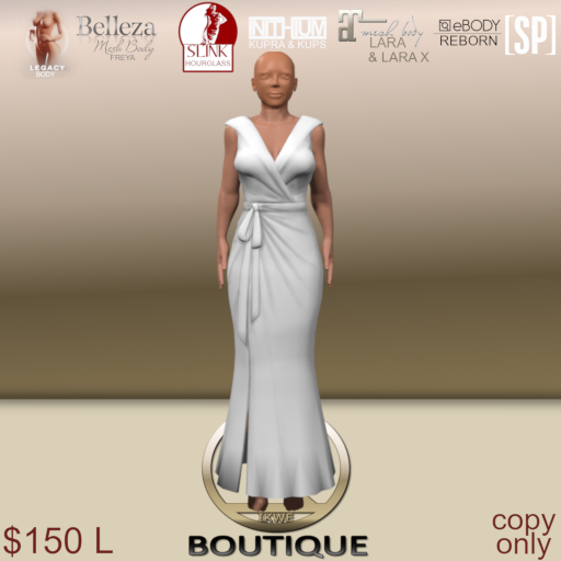 ShainaVera Formal Gown White