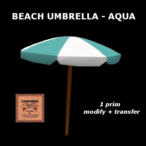 beach umbrella - aqua