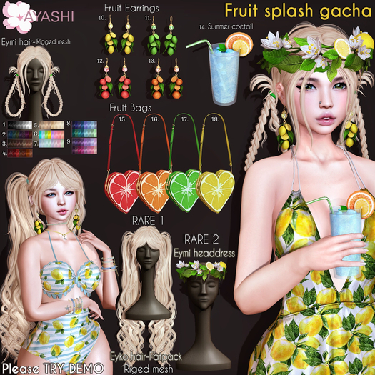#12 [^.^Ayashi^.^] Grapefruit earrings