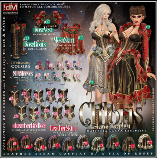 15 !dM Chloris **LAPIS** Sleeves (BOX LaraX)