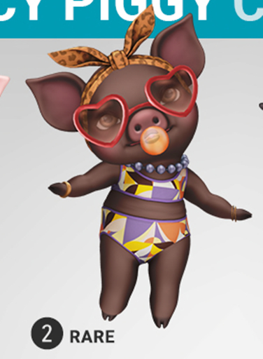 SEmotion Libellune Fancy Piggy Companion RARE 02