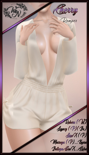 .:WoN:.Cherry romper beige