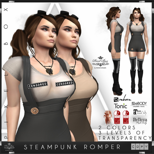 PIXEL BOX - Steampunk Romper