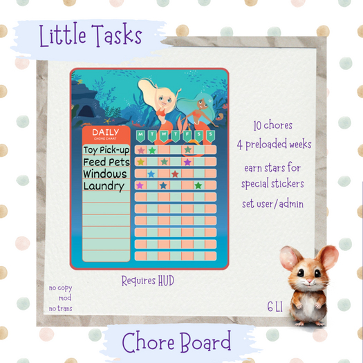 Little Tasks ~ Chore Board Mermaid (3)