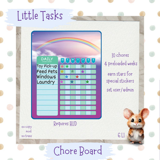 Little Tasks ~ Chore Board Rainbow (1)