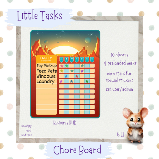 Little Tasks ~ Chore Board Space (3)
