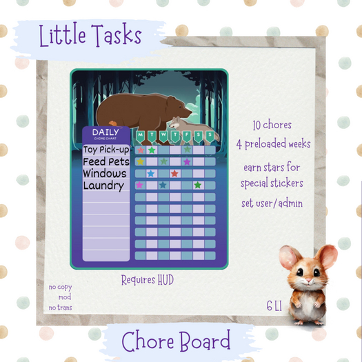 Little Tasks ~ Chore Board Wild (1)