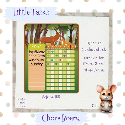 Little Tasks ~ Chore Board Wild (2)
