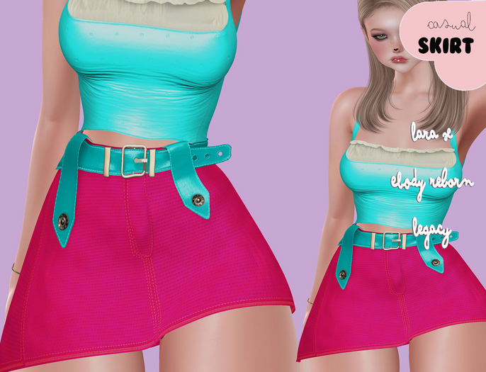 Akikazu Fashion - Casual - Skirt Fushia