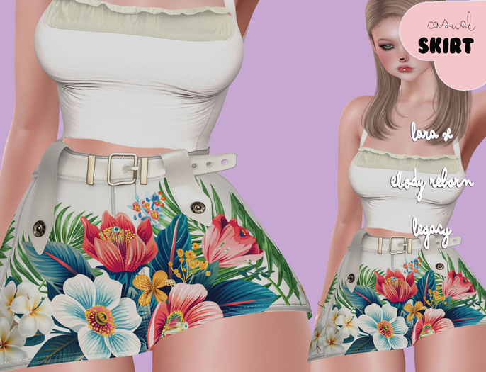 Akikazu Fashion - Casual - Skirt Tropical