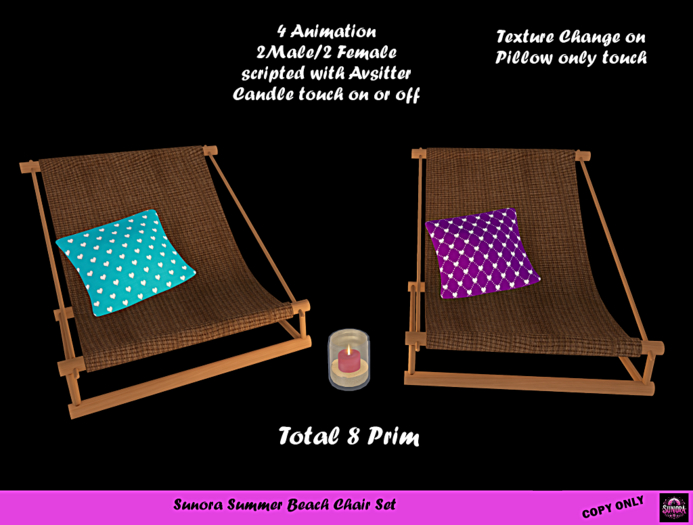 Sunora Summer Beach Chair Set