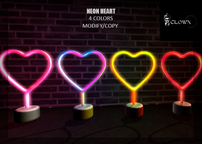 NEON HEART - CLOWN