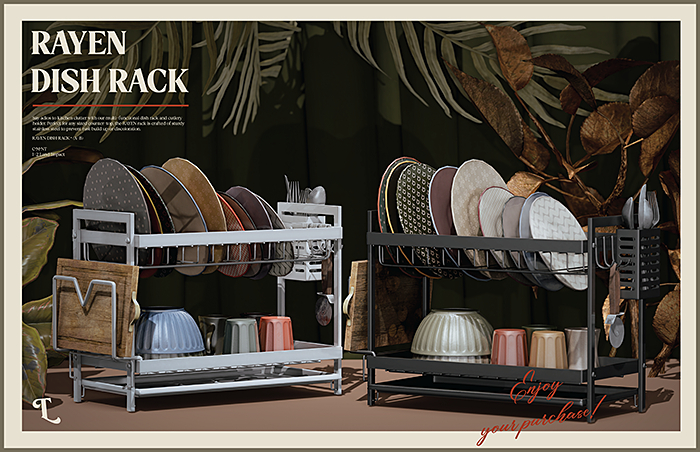 Theory . Rayen Dish Rack (FATPACK)