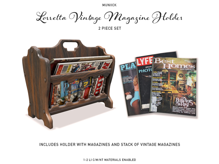 Muniick - Lorretta Magazine Holder & Stack
