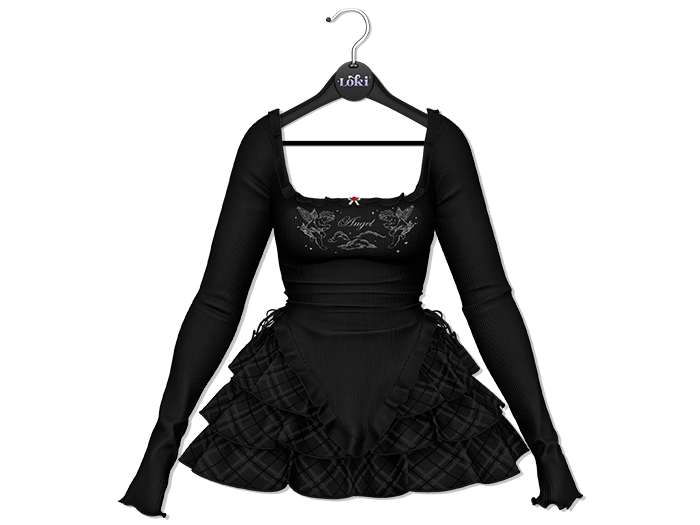 Loki - Emily Ruffle Set - Black